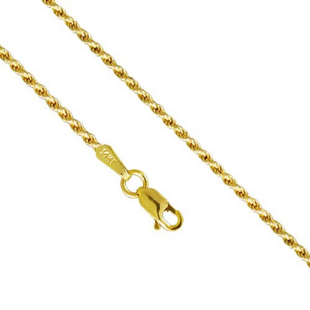 14k Solid White Gold Diamond Cut Singapore Twist Necklace Chain 24" 1.0mm