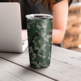 thumbnail image 4 of Camouflage 20oz Coffee Tavel Tumblers, Stainless Steel Mobile Tumbler, Vacuum Insulated Coffee Mug with Lid, Spill-Proof Travel Cup for Hot & Cold Drinks, 4 of 6