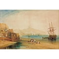 thumbnail image 3 of Joseph Mallord William Turner 14x11 Black Modern Framed Museum Art Print Titled - Scarborough Town and Castle; Morning; Boys Catching Crabs (circa 1810), 3 of 5