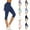 !Dark blue, variant on BODOAO Women's Upf 50+ Capri Skirted Leggings Tights Active Tennis Skirt Golf Skorts Gym Yoga Legging with Skirts Workout Capri Pants Skirted Leggings Tennis Skorts Gym Tennis Yoga Legging Black L