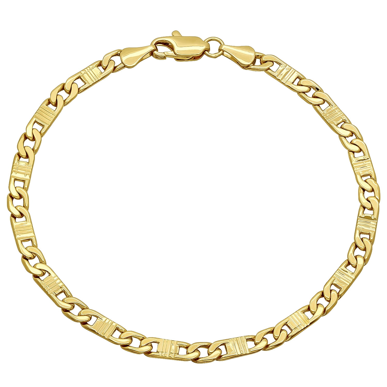 4mm Diamond-Cut 14k Yellow Gold Plated 