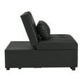 thumbnail image 3 of Simonson Space Saving Convertible Twin Bed, Lounge Chair, or Ottoman, Black, 3 of 17