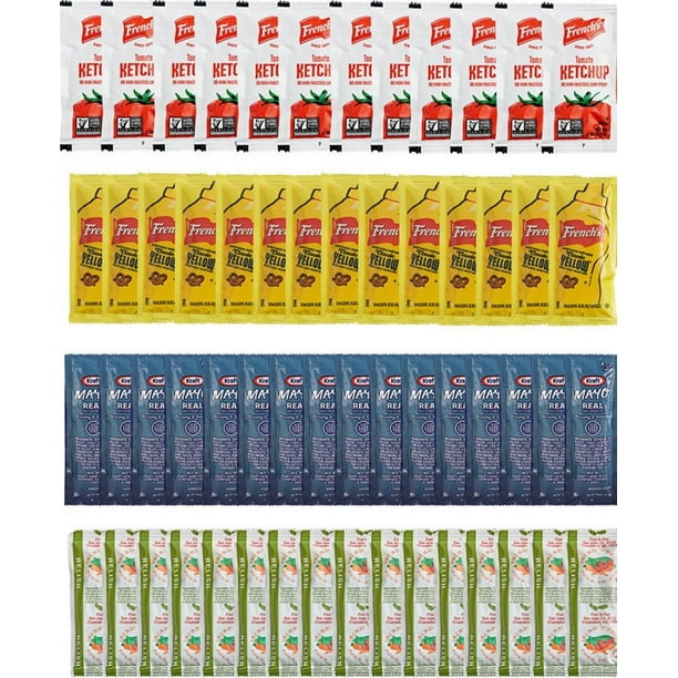 The Seasonal Shop Condiment Packets Variety Pack 50 Single Serve