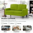 thumbnail image 5 of BEEY Modern Loveseat Sofa, 53" Small Loveseat for Small Spaces, Linen Fabric Tufted 2 Seater Sofa Couch for Living Room Bedroom, Green, 5 of 7