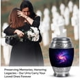 thumbnail image 4 of JAGASY Purple Galaxy Funeral Urns for Men - Small Keepsake Urn for Ashes for Women - Miniature Urn for Ashes Adult Male & Female - Mini Cremation Urns for Mom & Dad - ( 3 Inch), 4 of 7