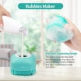 thumbnail image 4 of Pet Dog Bath Brush Soft Silicone Dog Shampoo Brush, Brush Hair Fur Grooming Cleaning Brush Soft Shampoo Dispenser - blue, 4 of 5