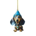 thumbnail image 1 of Cartoon Cute Dog Car Hanging Home Tree Pendant Christmas Tree Pendant Home Decoration Window Car Ornament Backpack Ornament Christmas White Elephant 1PC Transformer Ornament, 1 of 7