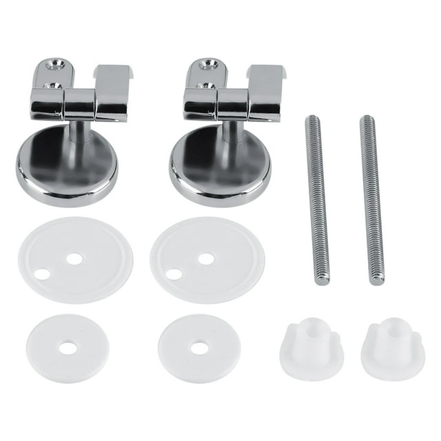 Hinge With Fittings, Replacement Toilet Set, No Oxidation Strong Nylon Fixing Nuts For Hotel Toilet Public Places Bathroom