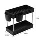 thumbnail image 4 of Escurridor De Trastes Cestas de almacenamiento de cosméticos con 2 niveles de soporte Almacenamiento de gabinete duradero para cocina (B) Likrtyny Para estrenar, 4 of 8
