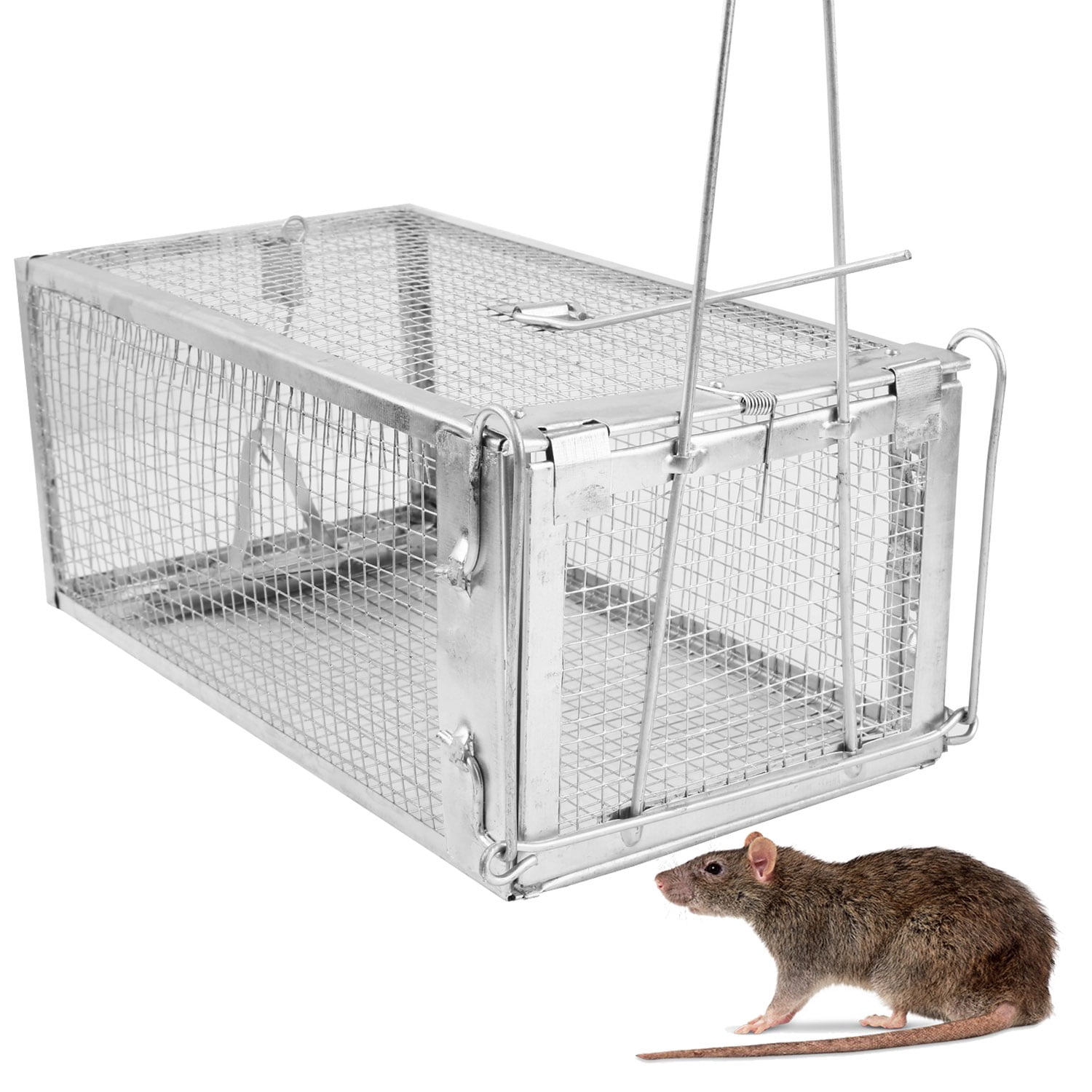 Rat Trap Cage Small Live Animal Pest Rodent Mice Mouse Control Bait Catch Tools 