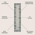 thumbnail image 4 of JONATHAN Y TUSCAN SUN 2 x 8 Runner Rug, Isla Coastal Cottage Palm Frond Border - Blue/Cream, TSN207C-28, 4 of 8
