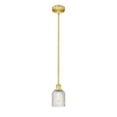 thumbnail image 3 of 616-1S-SG-G559-5CL-Innovations Lighting-Bridal Veil - 1 Light Stem Hung Mini Pendant In Art Deco Style-8.5 Inches Tall and 5 Inches Wide-Satin Gold, 3 of 7