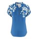 thumbnail image 5 of Vestidos Casuales Para Mujer, Blusas De Mujer De Moda Camiseta informal de manga corta con cuello en V y botones para mujer, 5 of 5