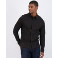 thumbnail image 3 of Real Essentials 3-Pack: Men's Classic Style Casual Long Sleeve Button Down Collared Shirt (Available in Big & Tall), 3 of 7