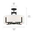 thumbnail image 3 of Kichler Lighting - Malen - 8 Light Semi-Flush Mount-14.5 Inches Tall and 20, 3 of 8