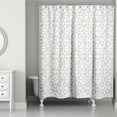 thumbnail image 2 of Creative Products Gray Intricate Circle Stack 71x74 Shower Curtain, 2 of 2