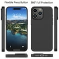 thumbnail image 2 of iPhone 17 Pro Case, Takfox For iPhone 17 Pro 6.3" Basic Case [Frosted] Shockproof Case Liquid Silicone Gel Rubber Soft TPU Anti-slip Bumper Thin Matte Slim Phone Case Covers For iPhone 17 Pro,Black, 2 of 9