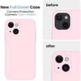 thumbnail image 3 of for iPhone 13 Case, Silicone Upgraded [Camera Protection] Phone Case with [2 Screen Protectors], Soft Anti-Scratch Microfiber Lining Inside, 6.1 inch, Chalk Pink, 3 of 11