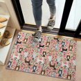 thumbnail image 2 of Boston Terrier Dogs with Pioneer Flower Door Rugs,Washable Non Slip Door Mats Indoor,Decorative Door Mats,Entry Mat Indoor for Entrance,Bedroom,Kitchen,Bathroom,20"x32", 2 of 6