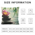 thumbnail image 5 of Patifu Zen Stone Reversible Throw Pillow Covers for Kids Boys Girls Zen Spa Pillow Covers Home Decor Zen Basalt Stones Square Cushion Covers Bamboo Throw Pillowcases 20x20in, 5 of 5
