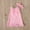 Pink, variant on Herrnalise Toddler Kids Summer Girls Lace Solid Color Sleeveless Cute Bow Dress Suit rollbacks