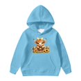 thumbnail image 4 of Arlun Kids Highland Cow Hoodies Back to School Outfits for Girls Fall Winter Lightweight Cozy Long Sleeve Sweatshirts Cute Cartoon Graphic Hooded Pullover Top with Pocket 160, 4 of 4
