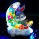 thumbnail image 1 of Electronic Pet Rabbit Transparent Gear Moon Rabbit Toy Car Children's Interactive Playmate Educational Crawling Toys For Baby, 1 of 5
