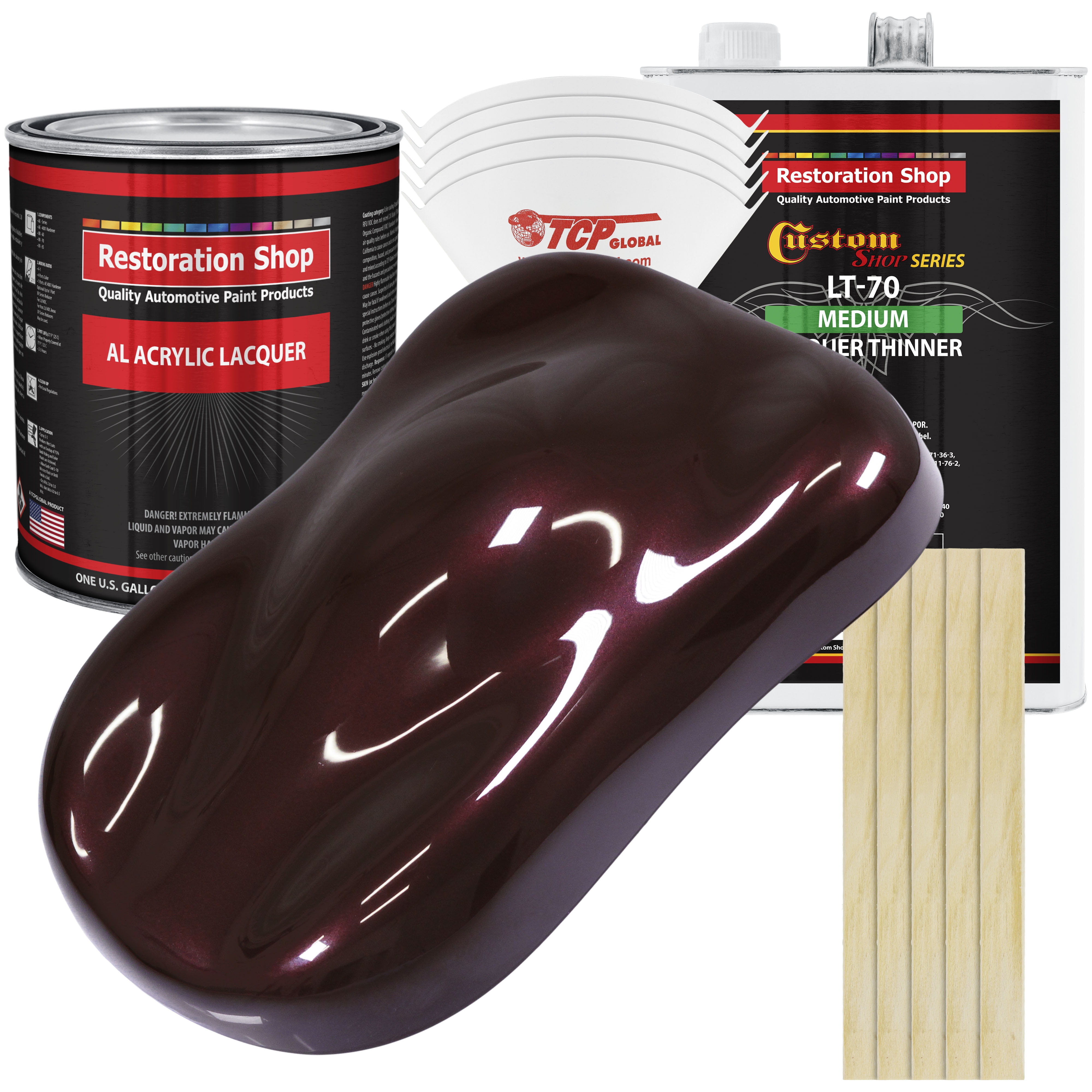 Restoration Shop Molten Red Metallic Acrylic Lacquer Auto Paint