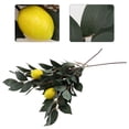 thumbnail image 4 of 2 Unids Simulated Lemon Plant Decor Artificial Green Plant Decor para el hogar (verde), 4 of 6