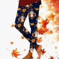 thumbnail image 3 of Thanksgiving Leggings for Women 2025 High Waisted Festive Graphic Breathable Tights Workout Yoga Pants, 3 of 5