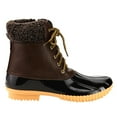thumbnail image 4 of Nature Breeze Ladies Duck-02 Lace Up and Zipper Waterproof Insulated Boot,Brown 8, 4 of 4