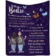 thumbnail image 1 of LHSHID Custom Blanket to my bestie my best friend thank You for being such an inspiration Bed Throws Light Blanket, 1 of 4