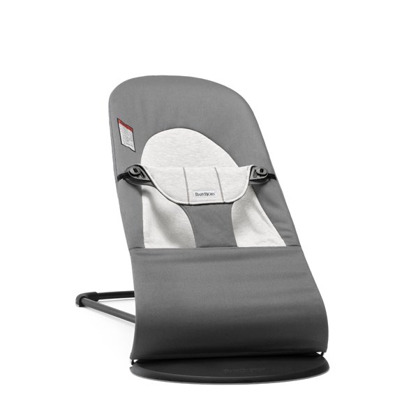 BabyBjorn Bouncer Balance Soft, Woven Dark Grey/Grey, 1 Count