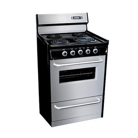 30 Inch Electric Gas Range With Clock And Timer - Stainless Steel And (Best Slide In Gas Range 30 Inch)