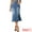 Sky Blue, variant on DARING DIVA Fishtail Denim Skirt for Women's Washed Midi Jean Bodycon Skirt S Blue