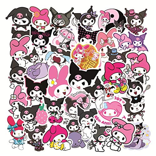Kuromi Sanrio Stickers 50pcs Kawaii Stickers Decals For Laptop Cups Tumbler Bike Car Guitar Motorcycle Bumper Luggage Skateboard Best Gift For Kids Teen Birthday Party My Melody Walmart Com Walmart Com