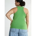 thumbnail image 3 of Scoop Women's and Women's Plus Cutaway Sweater Tank Top, Lightweight, Sizes XS-4X, 3 of 4