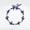 L036: Purple, variant on Hawaiian Leis Kukui Nut Beads Necklace Cowrie Shell Flowers Leaves Graduation Luau Beach Wedding Party 59 inch Adjustable