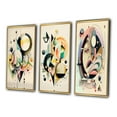 thumbnail image 3 of Designart "Minimalist Multi-Shape Art in Pastel I" Modern Framed Wall Art Set Of 3 - Green Abstract Minimalism Frame Gallery Wall Set For Home Decor, 3 of 6