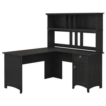 Bush Furniture Salinas 60w L Shaped Desk With Hutch In Vintage