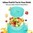 thumbnail image 2 of GEDUX 32oz Motivational Water Bottle with Time Marker BPA Free Tritan Reusable Sports Bottle, Leak Proof & One-Click Open Lid, Wide Mouth with Carry Strap for Gym Travel Running, 2 of 9