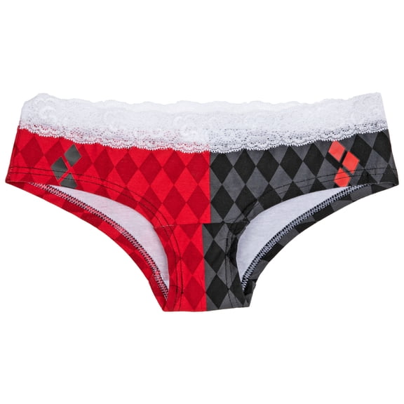 Harley Quinn Print Lacey Women's Underwear Panties-Medium