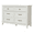 White, variant on 47" Wide 6-Drawer Dresser, Freestanding | Wooden Storage Chest for Bedroom, Living Room & Entryway
