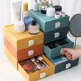 thumbnail image 4 of Desktop Storage Boxes Multicolor Cosmetic Drawer Jewelry Makeup Cases Office, 4 of 20