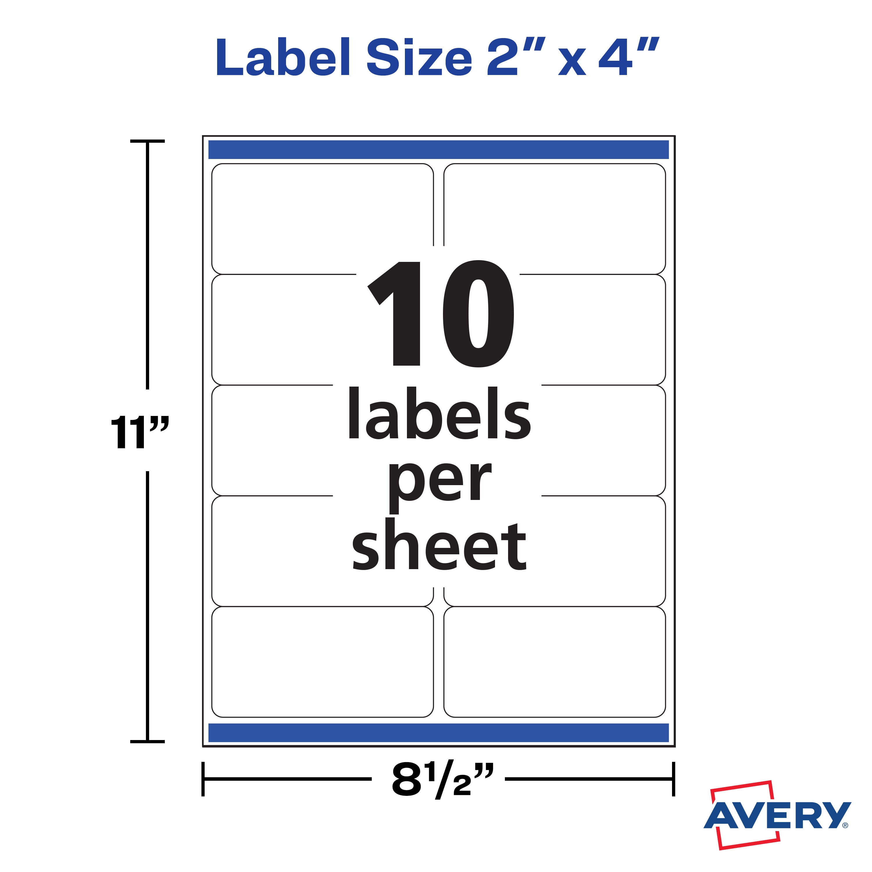 Avery Shipping Labels with TrueBlock, 2