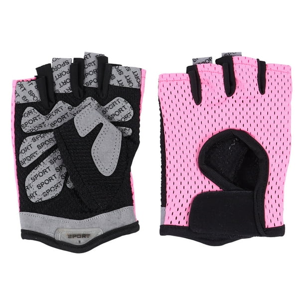 1 par de guantes deportivos de ciclismo para exteriores, transpirables, de medio dedo, para gimnasio, antideslizantes.