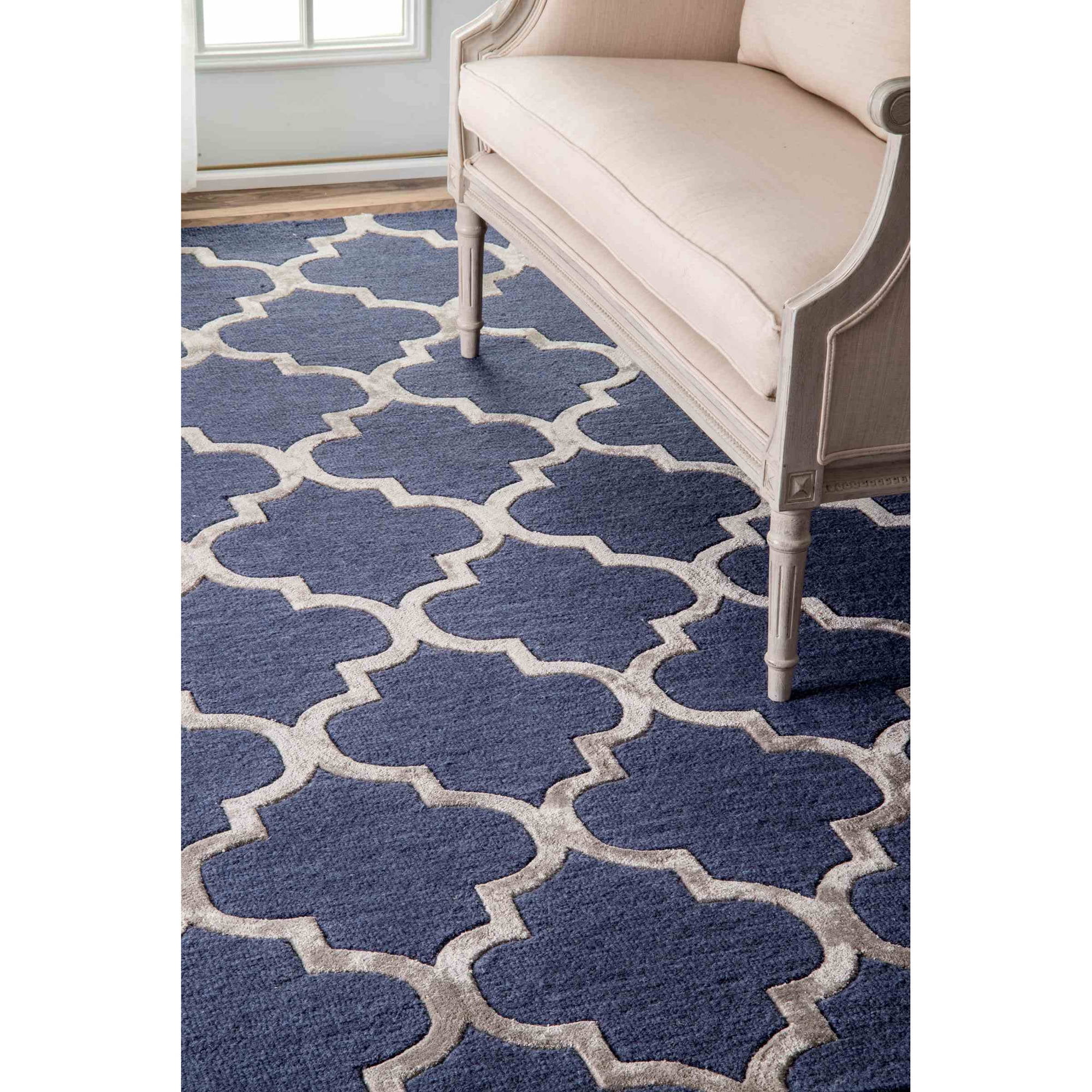 nuLOOM Hand Tufted Park Avenue Trellis Area Rug or Runner