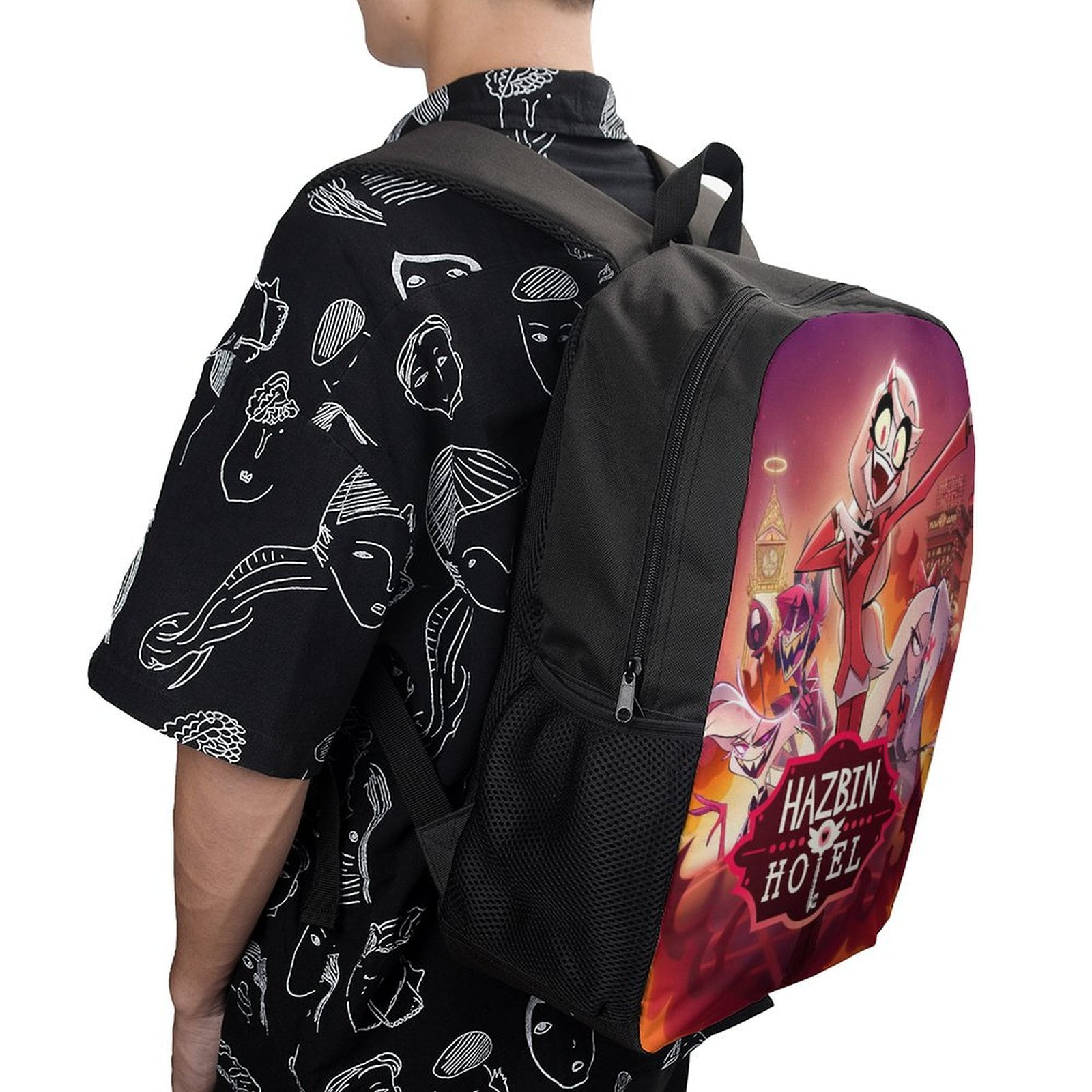 ン 大人気 新品 ノ Boss Helluva Hotel Hazbin Backpack Shoulder Casual Cartoon その他