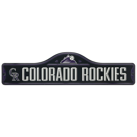 Colorado Rockies 5'' x 20'' Metal Street Sign