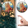 thumbnail image 2 of Stained Glass Window Hanging - 5 Cats on a Branch Suncatcher for Window Doors Home Decoration and Christmas, Mother's Day Father's Day Birthday Gifts for Women, Men, and Mom 8 inch, 2 of 9